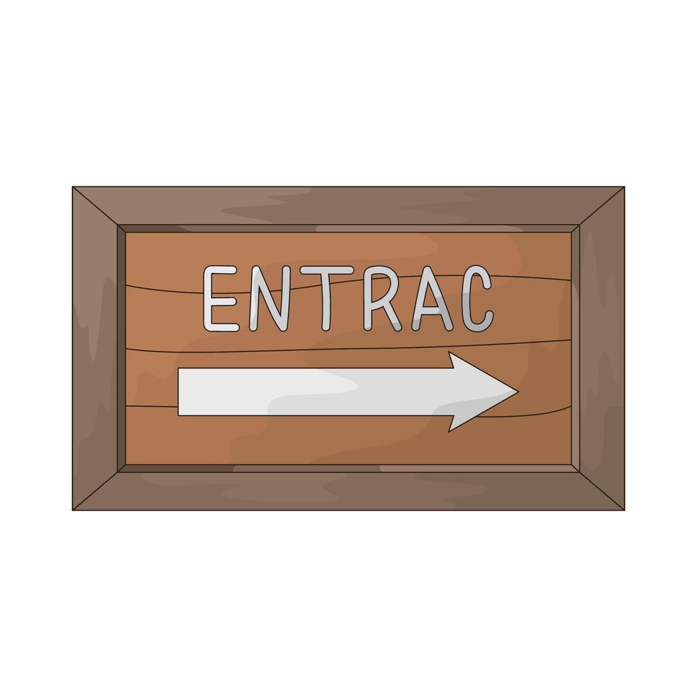 entrance symbol illustration vector