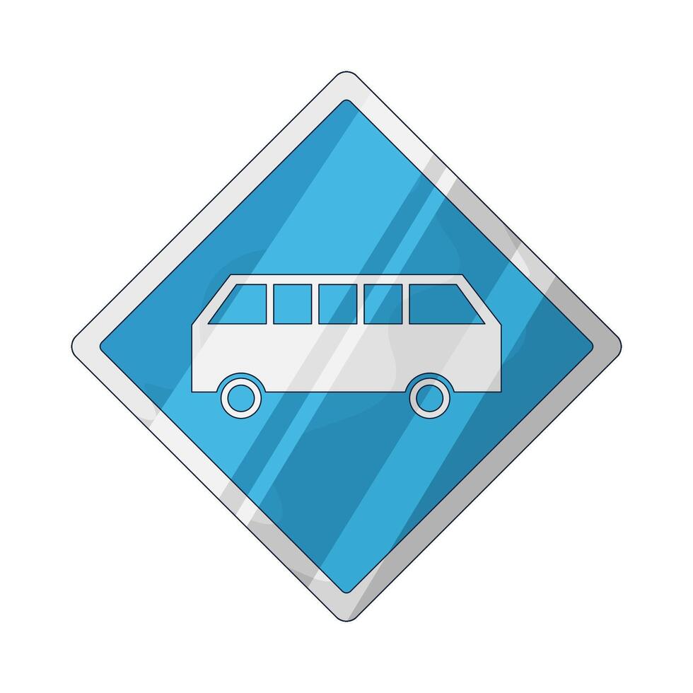 bus stop symbol illustration vector