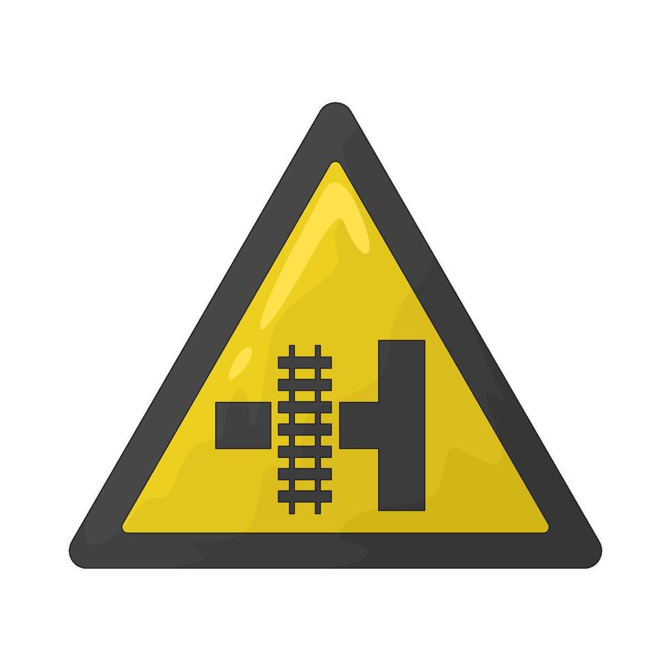 railroad sign illustration vector