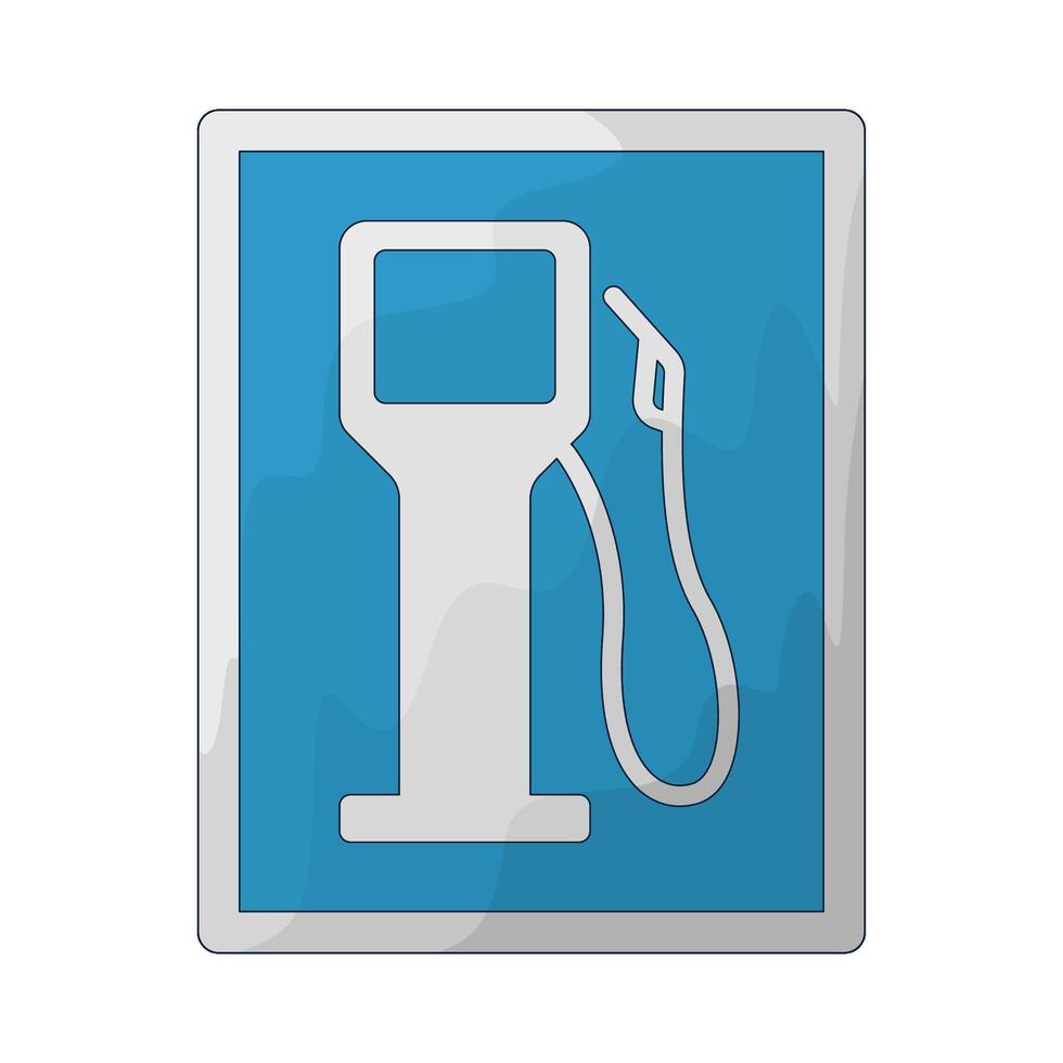 gas station sign illustration vector