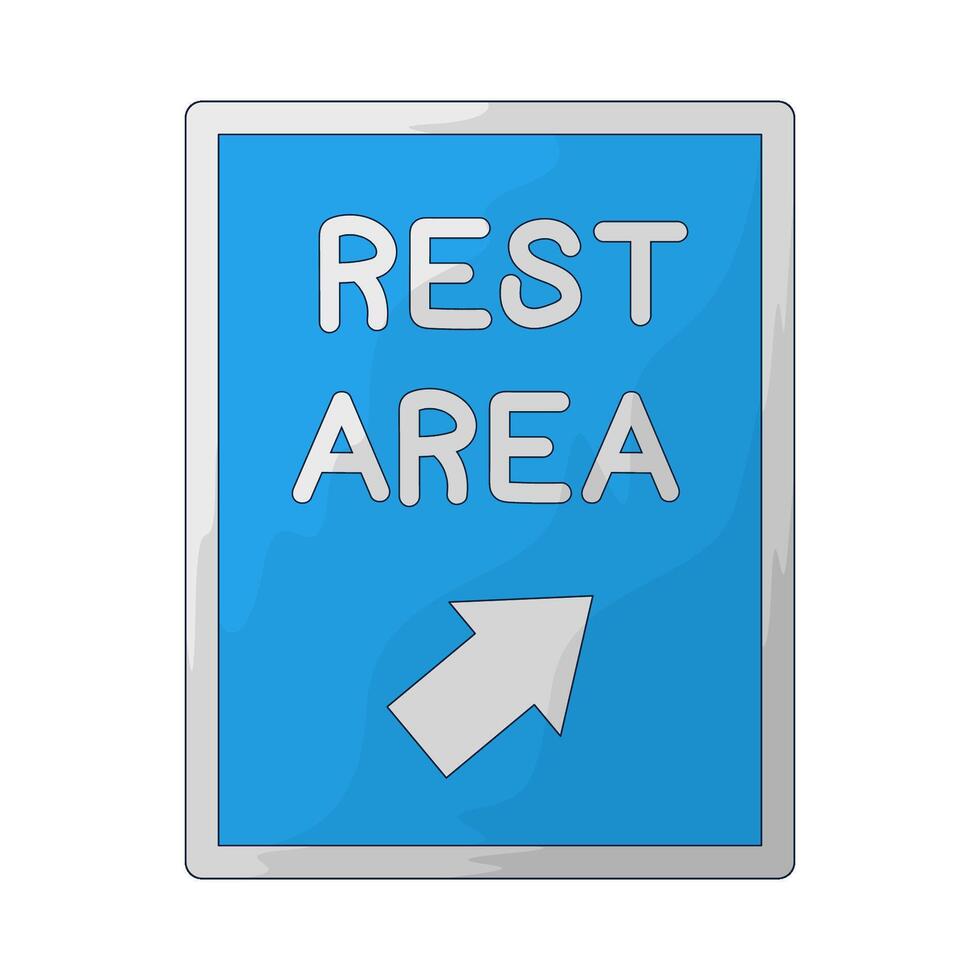 rest area symbol illustration vector