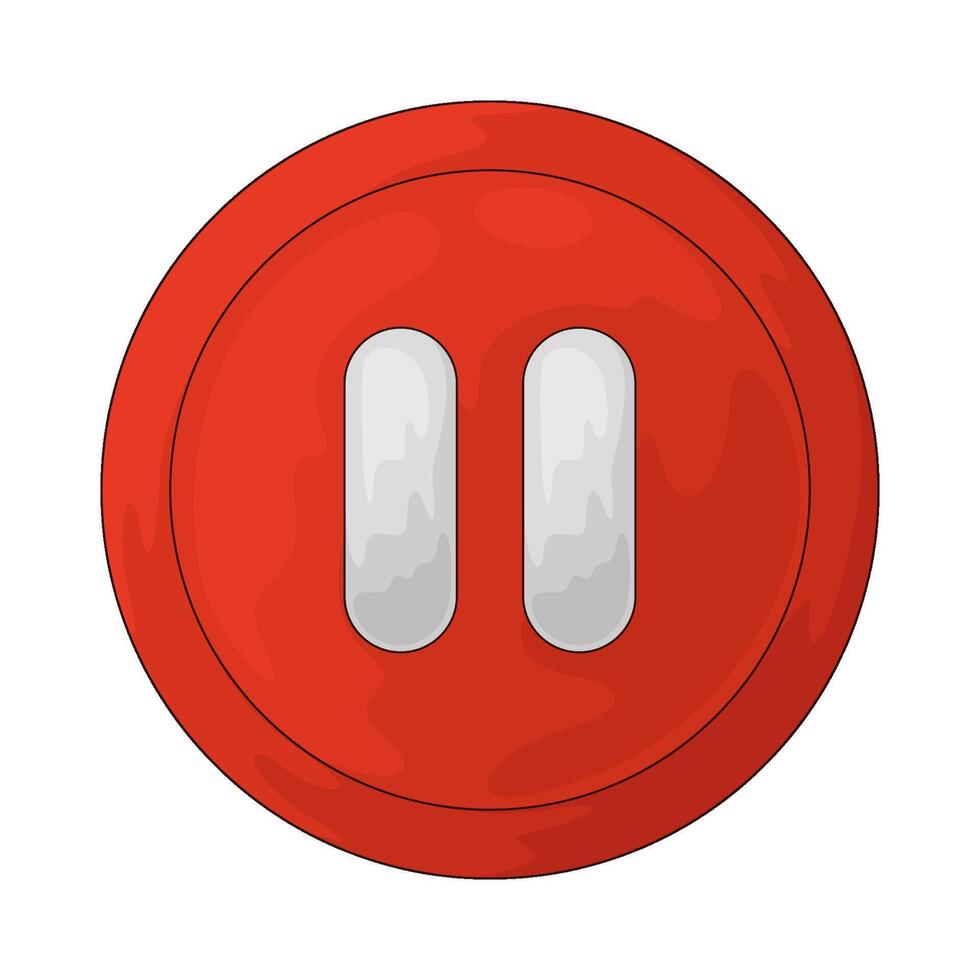 Webinar pause button vector