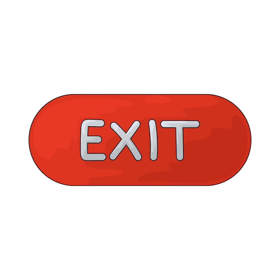 Webinar exit button illustration vector