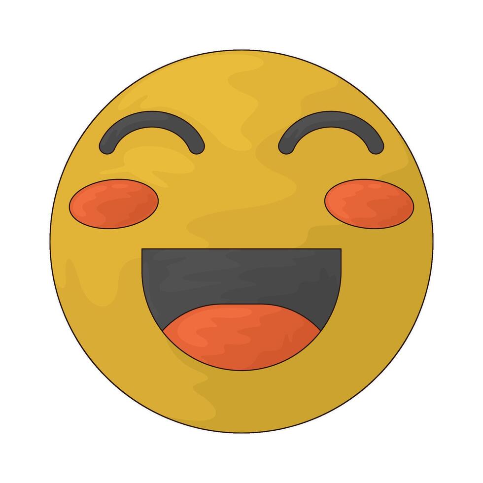 laughing emoji illustrations vector