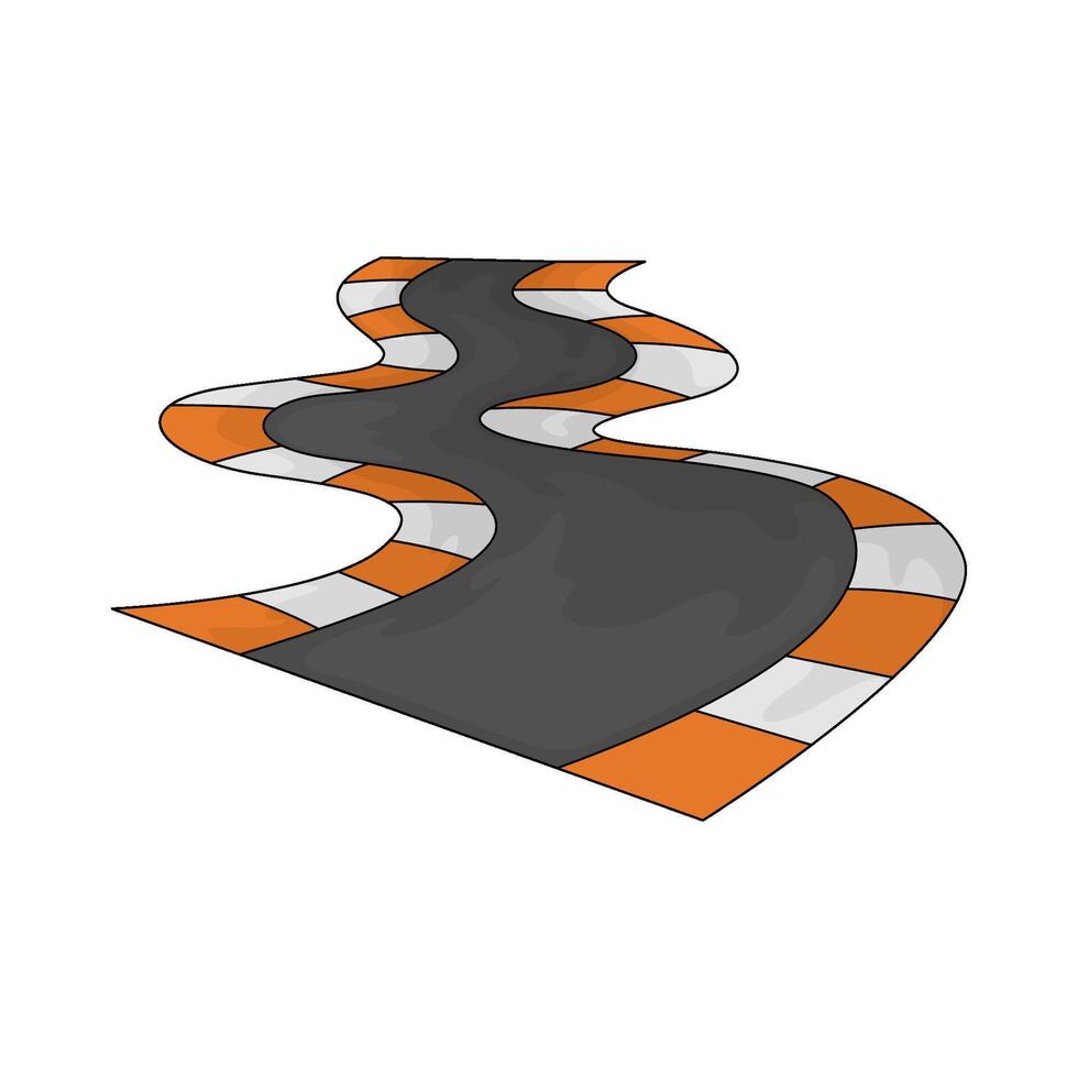 Car Race road illustration vector