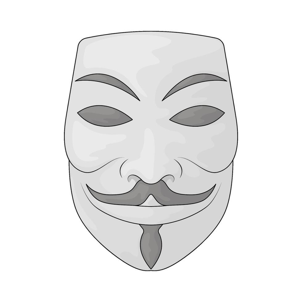 Hacker anonymous mask vector
