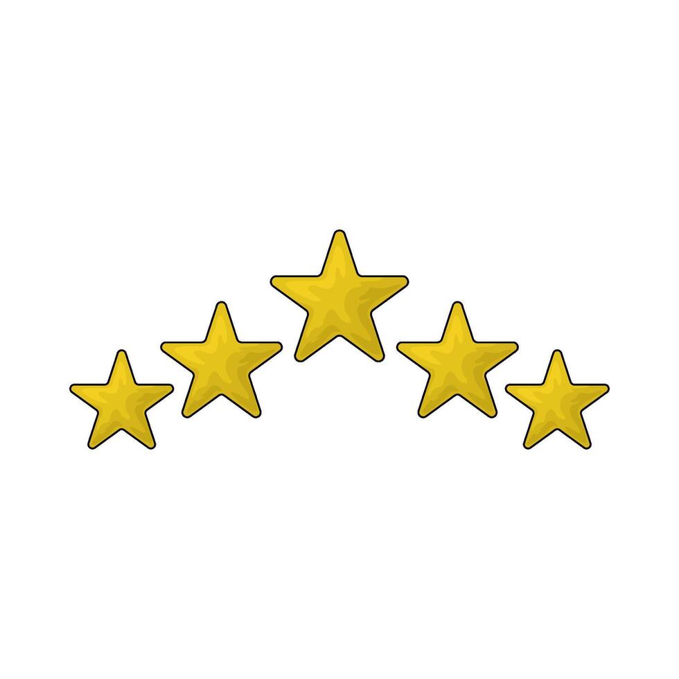 six star illustration vector