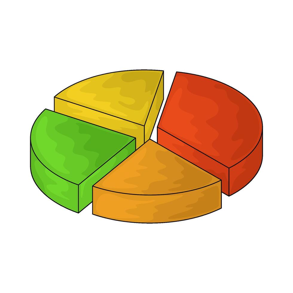 pie chart illustrations vector