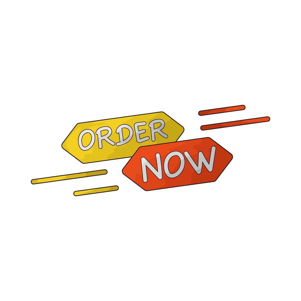 order now sign vector
