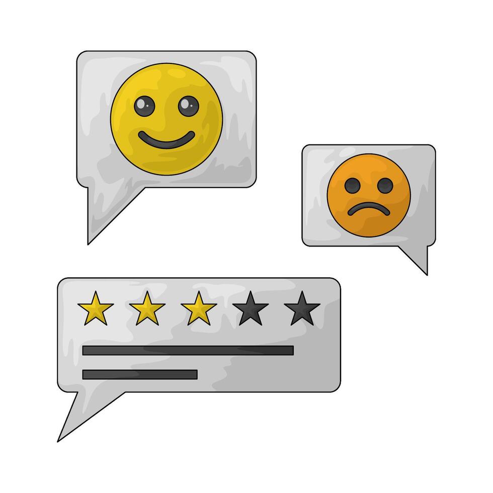 illustration of a customer feedback vector