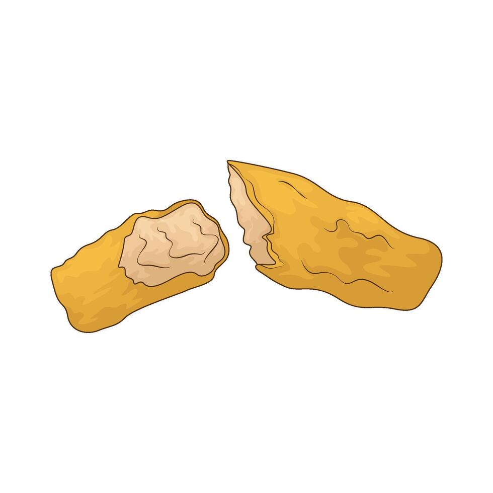 delicious fish sticks illustration vector