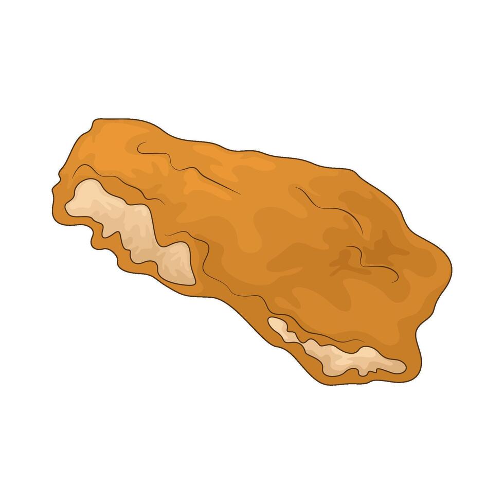 delicious crispy chicken vector