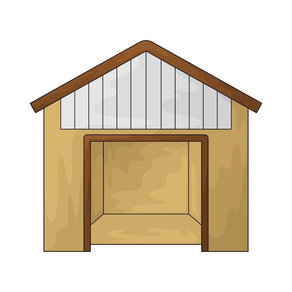 warehouse building illustration vector