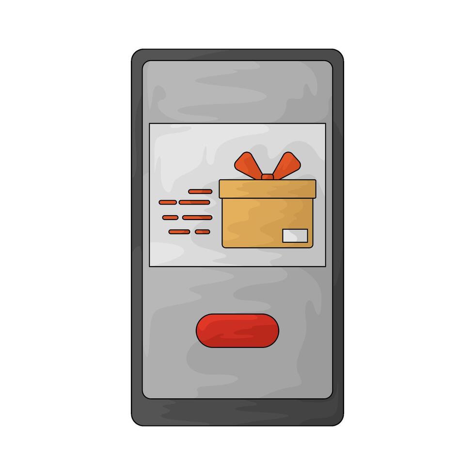Delivery gift illustration vector