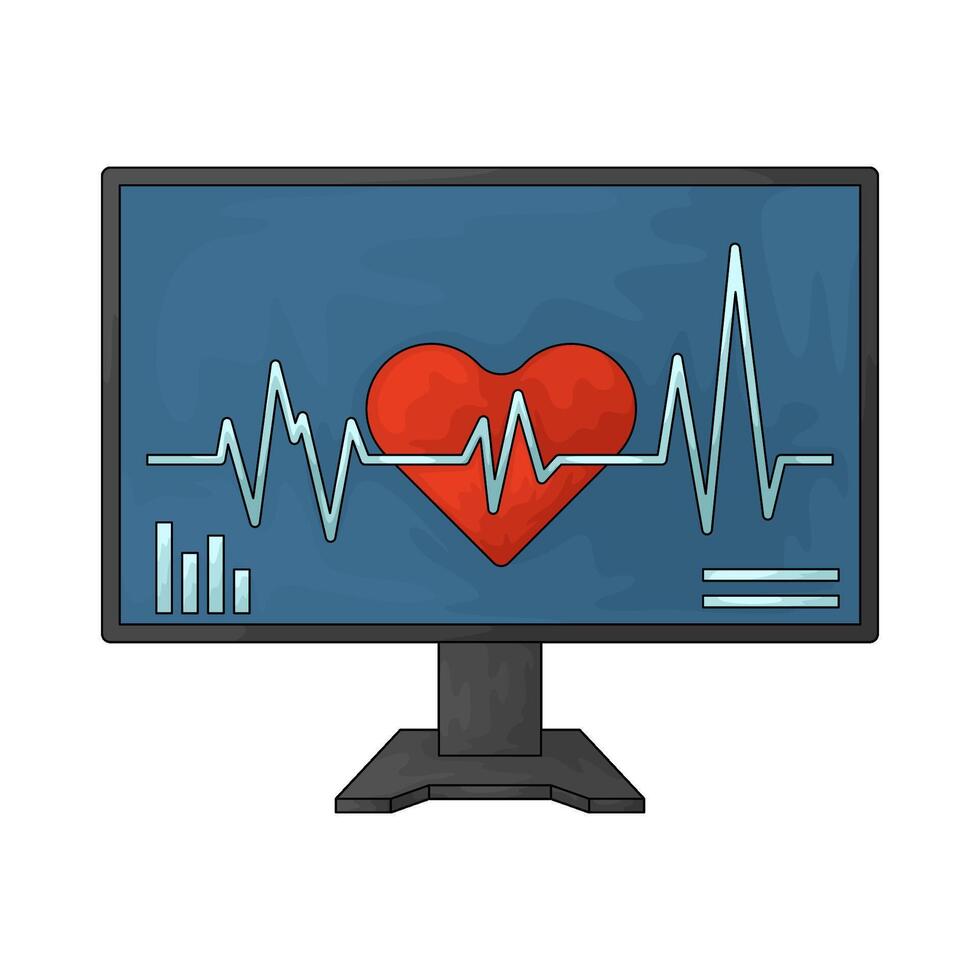 heartrate monitor illustration vector