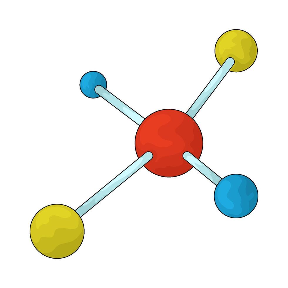 illustration of a molecules vector