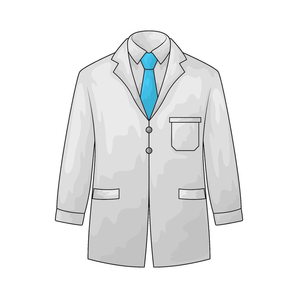 illustration of a lab coat vector