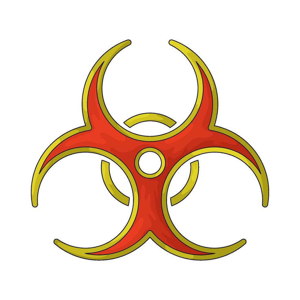 lab biohazard symbol vector