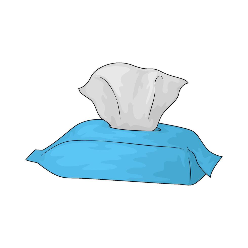 Health wet wipes vector