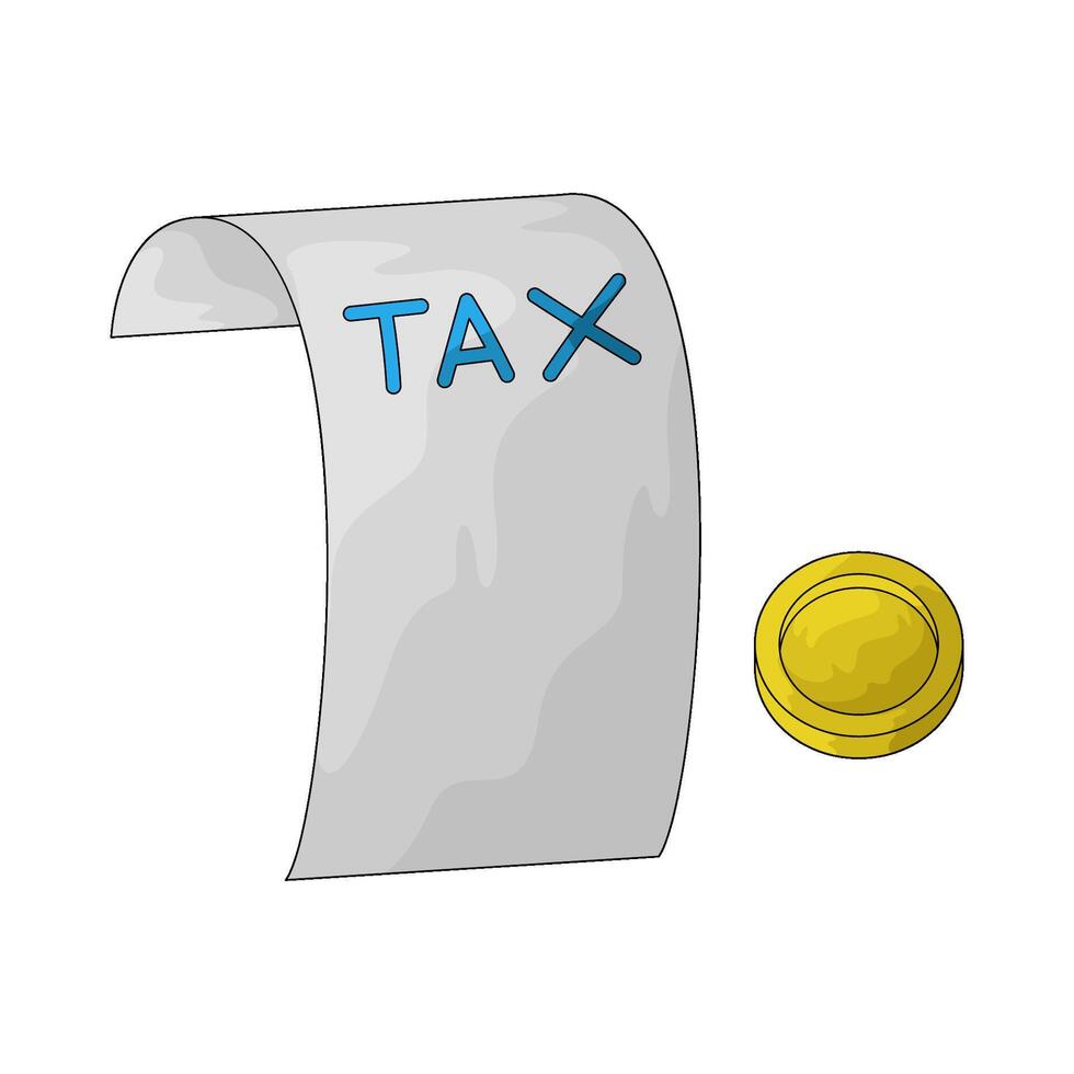 tax report illustration vector