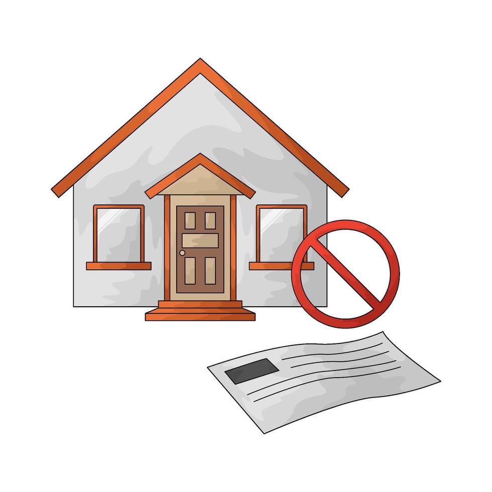 illustration of blocked asset vector