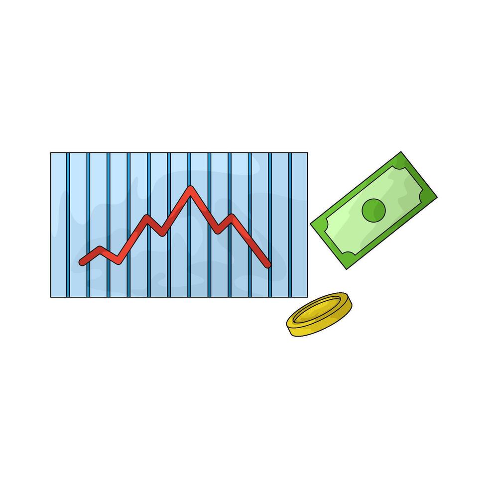 bankrupt company illustration vector