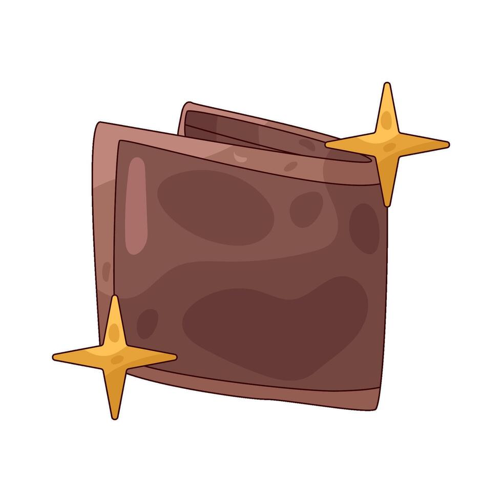 shiny wallet illustration vector
