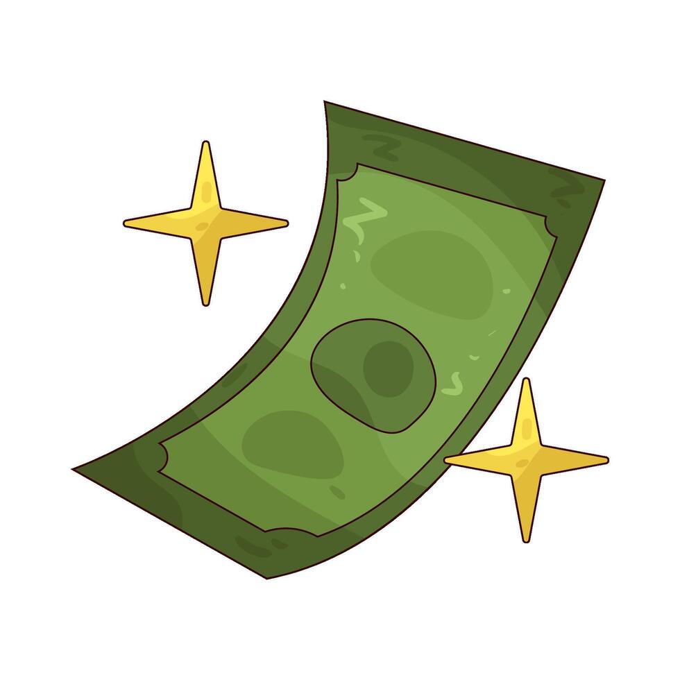 shiny money illustration vector