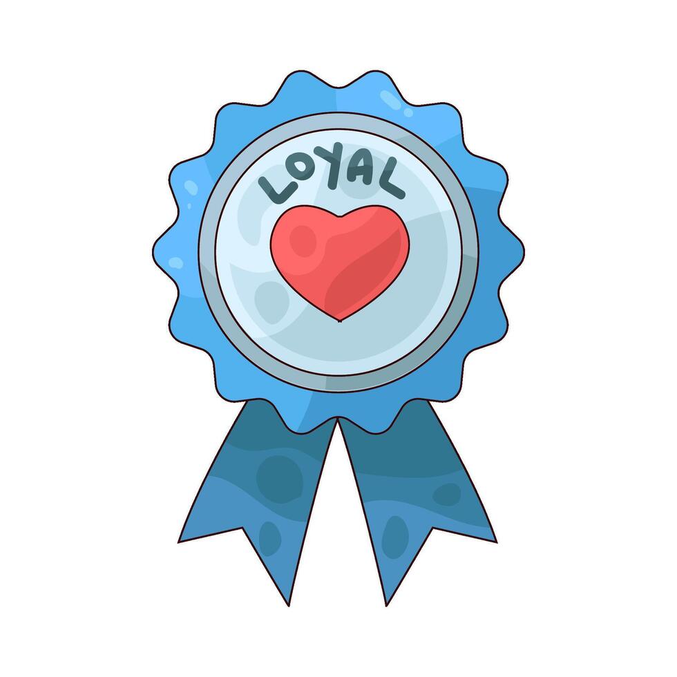 loyal ribbon illustration vector