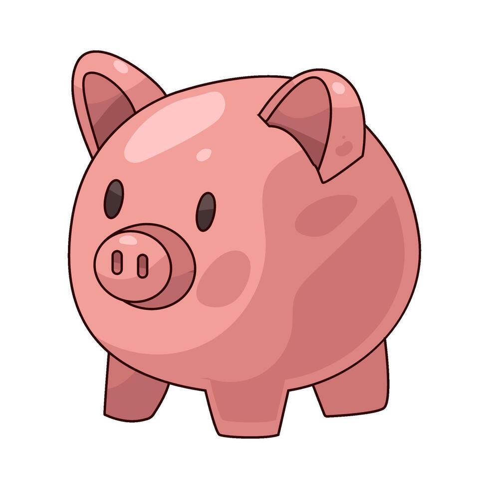 illustration of piggy bank vector