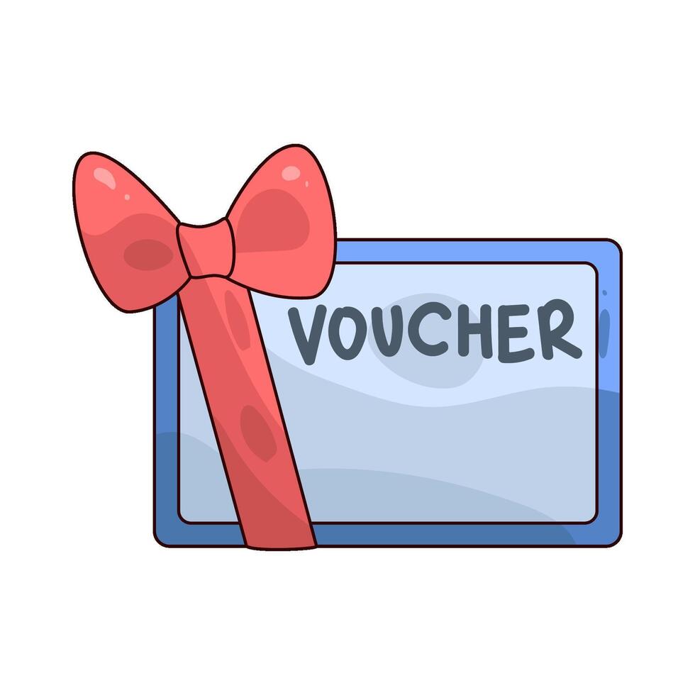 illustration of gift voucher vector