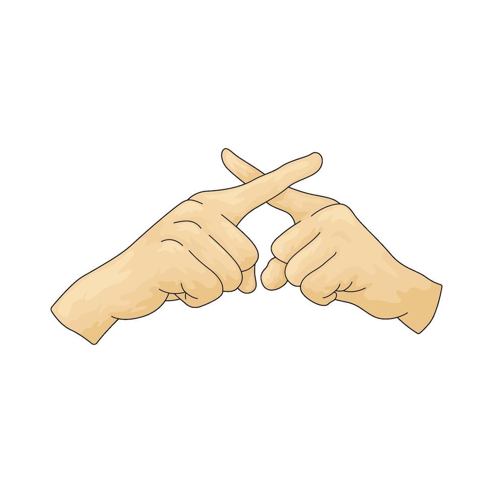 No Sign Hand vector