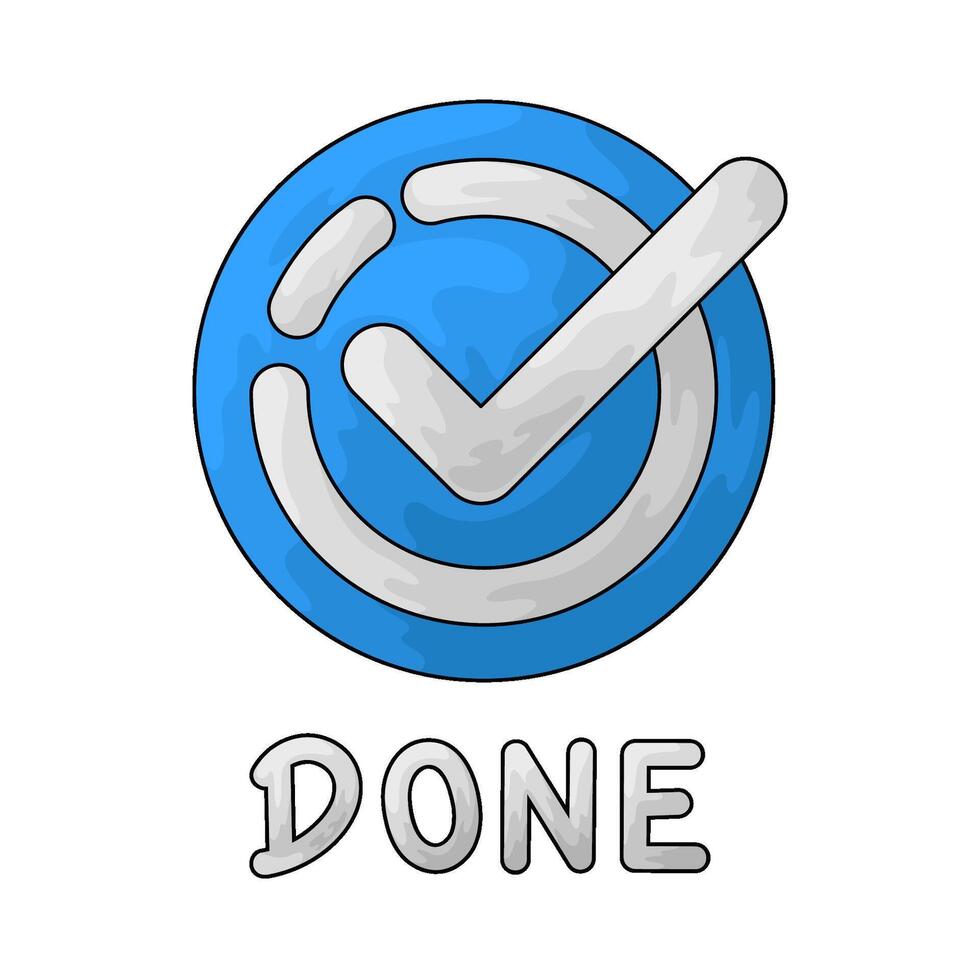 done tick illustration vector