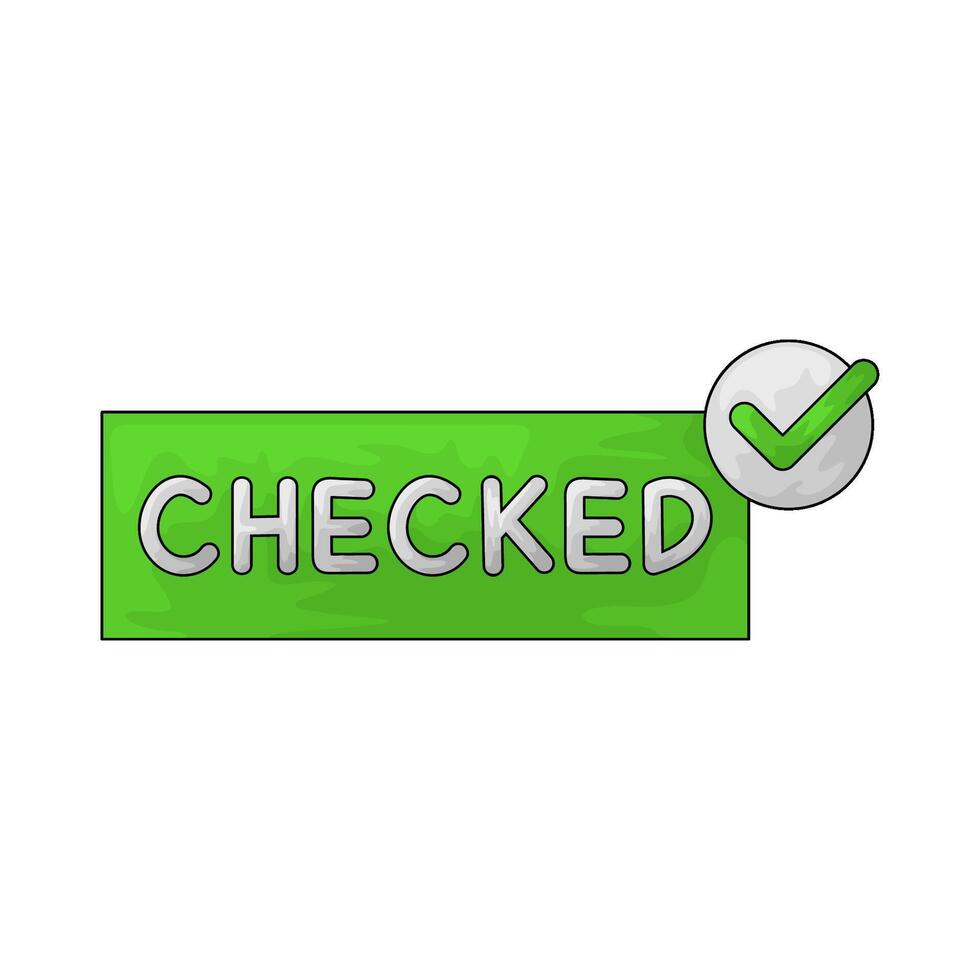 illustration of checked vector