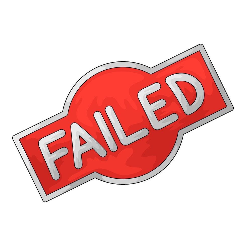 illustration of failed sign vector