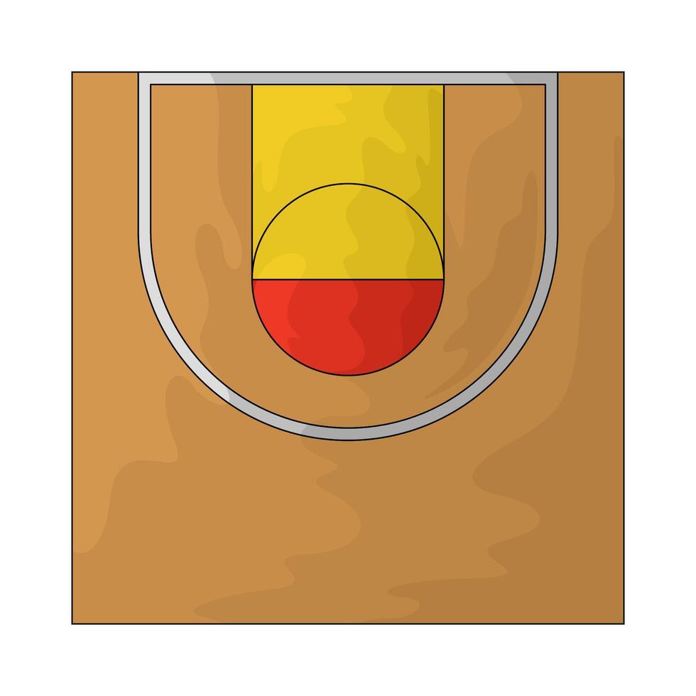 Basket ball court vector
