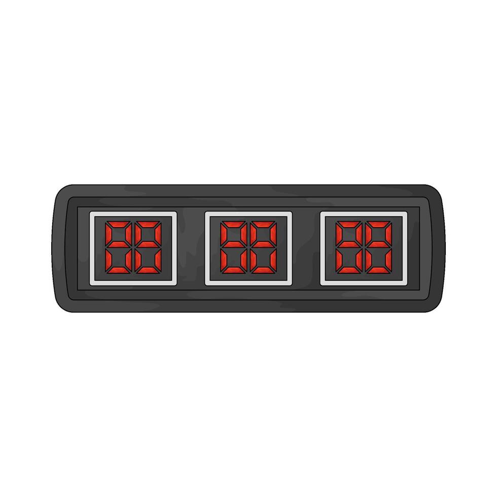 Basketball timer illustration vector