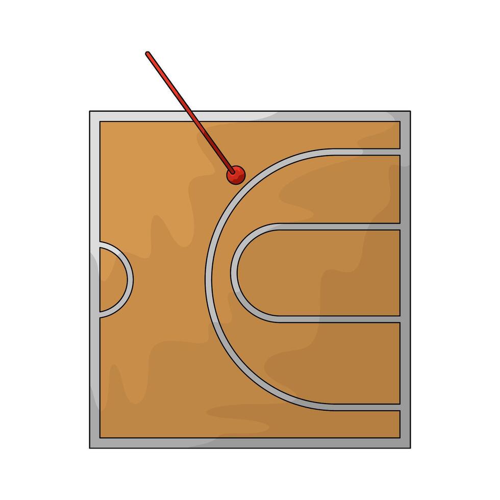 illustration of a Basketball court vector