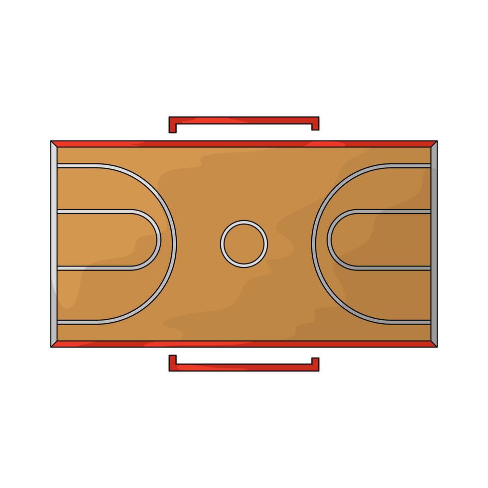 A Basket ball court vector