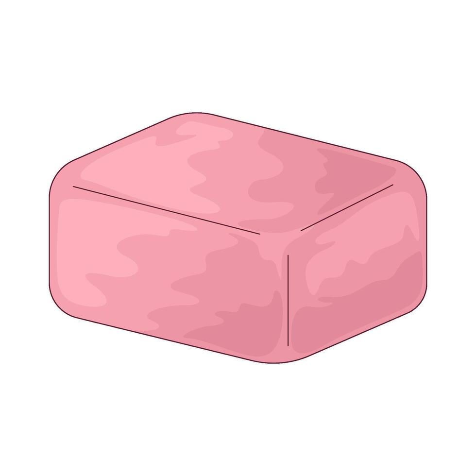 pink bar soap illustration vector