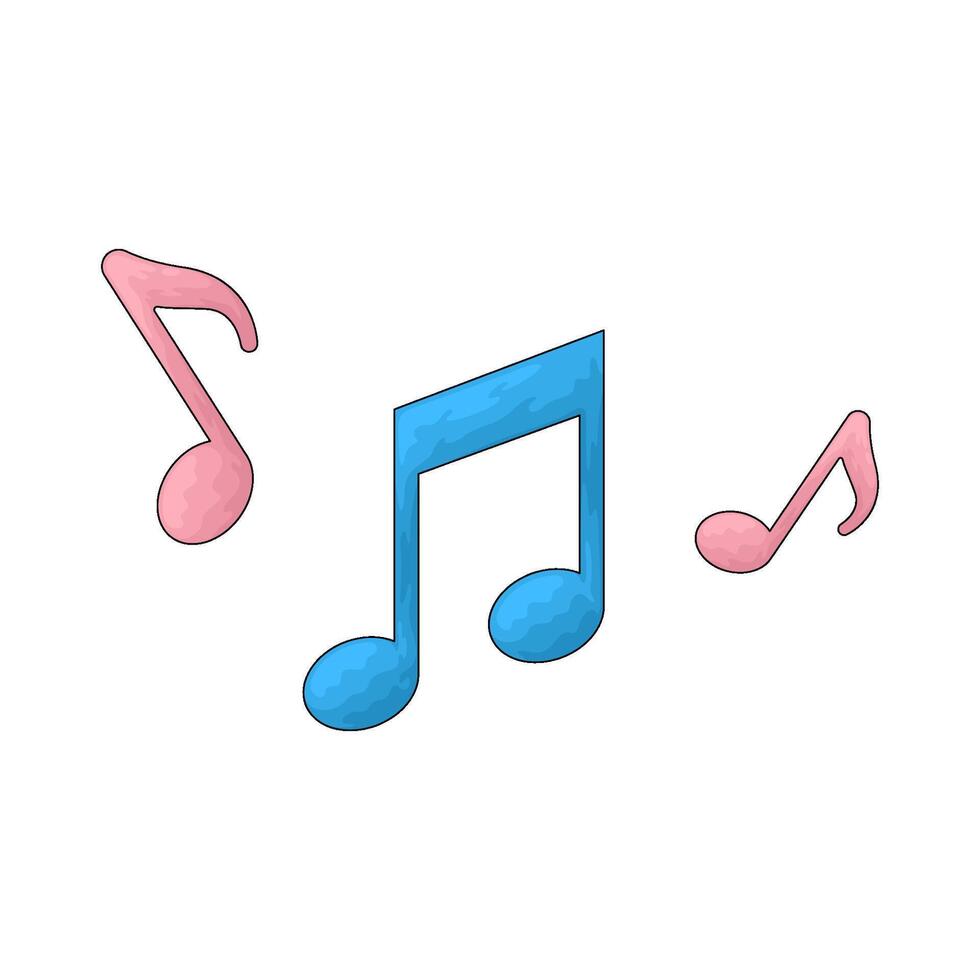 illustration of a music note vector