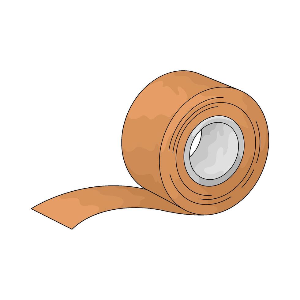 medical bandage roll vector