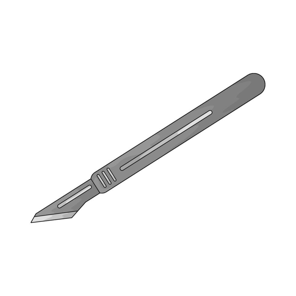 illustration of medical scalpel vector