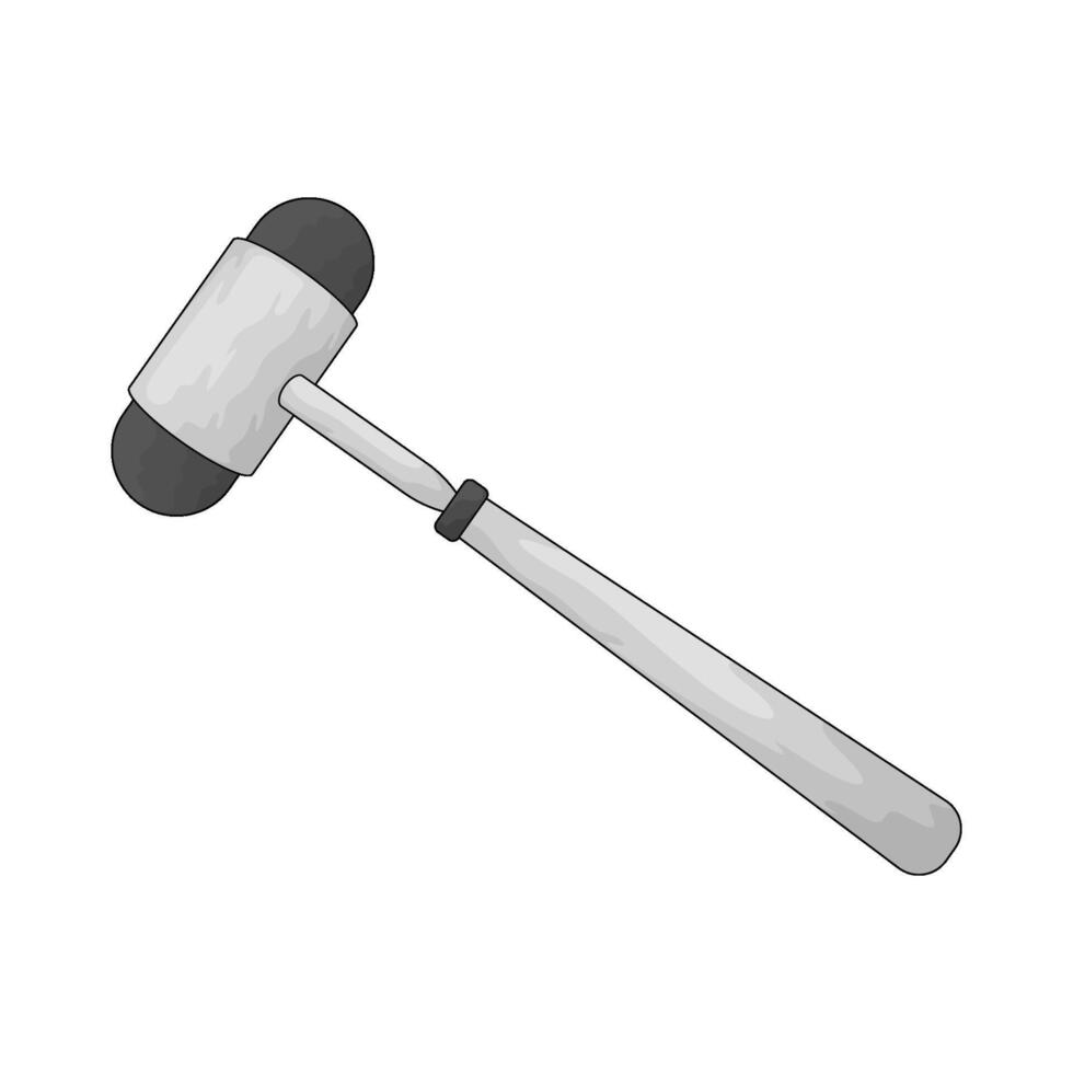medical reflex hammer illustration vector