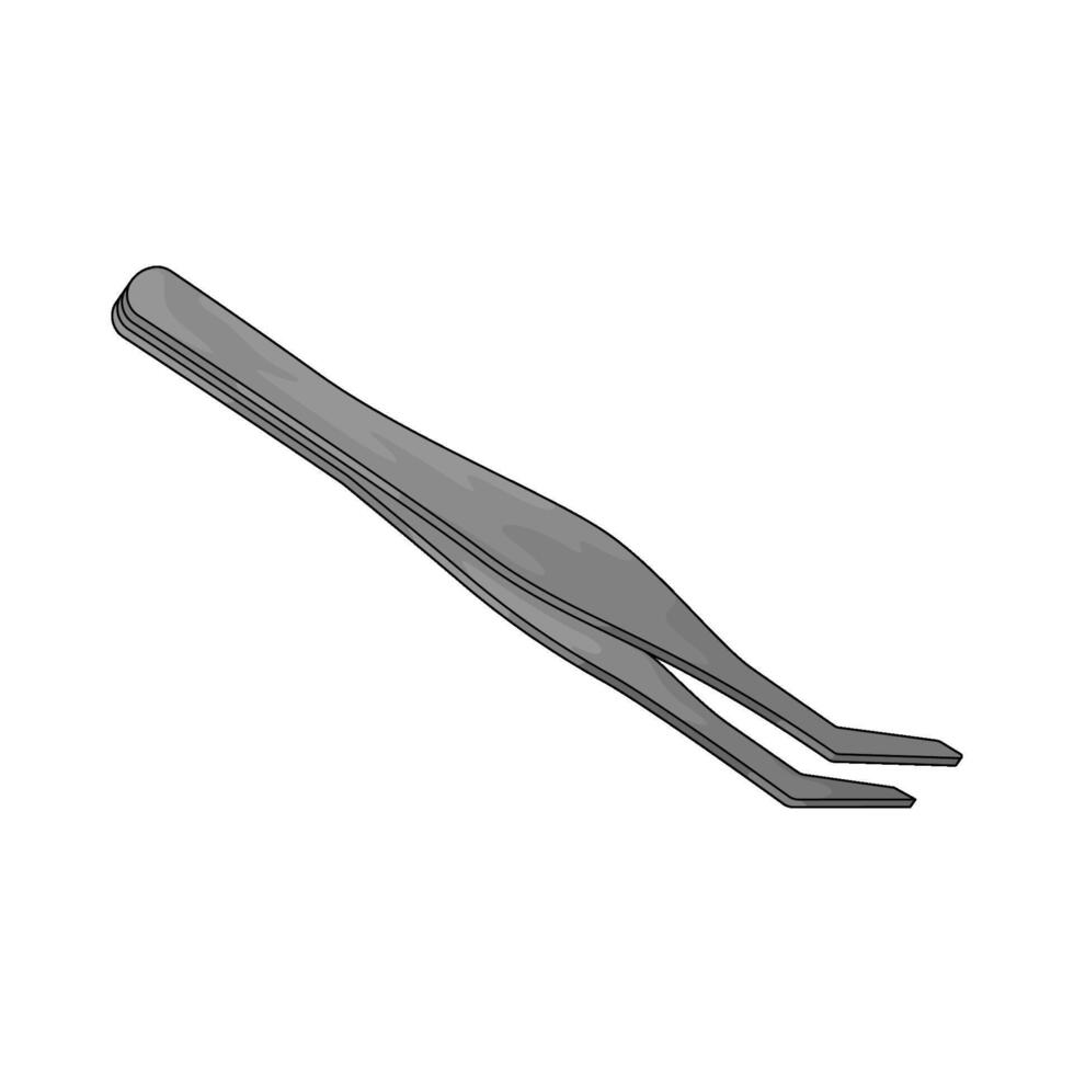 illustration of medical tweezers vector
