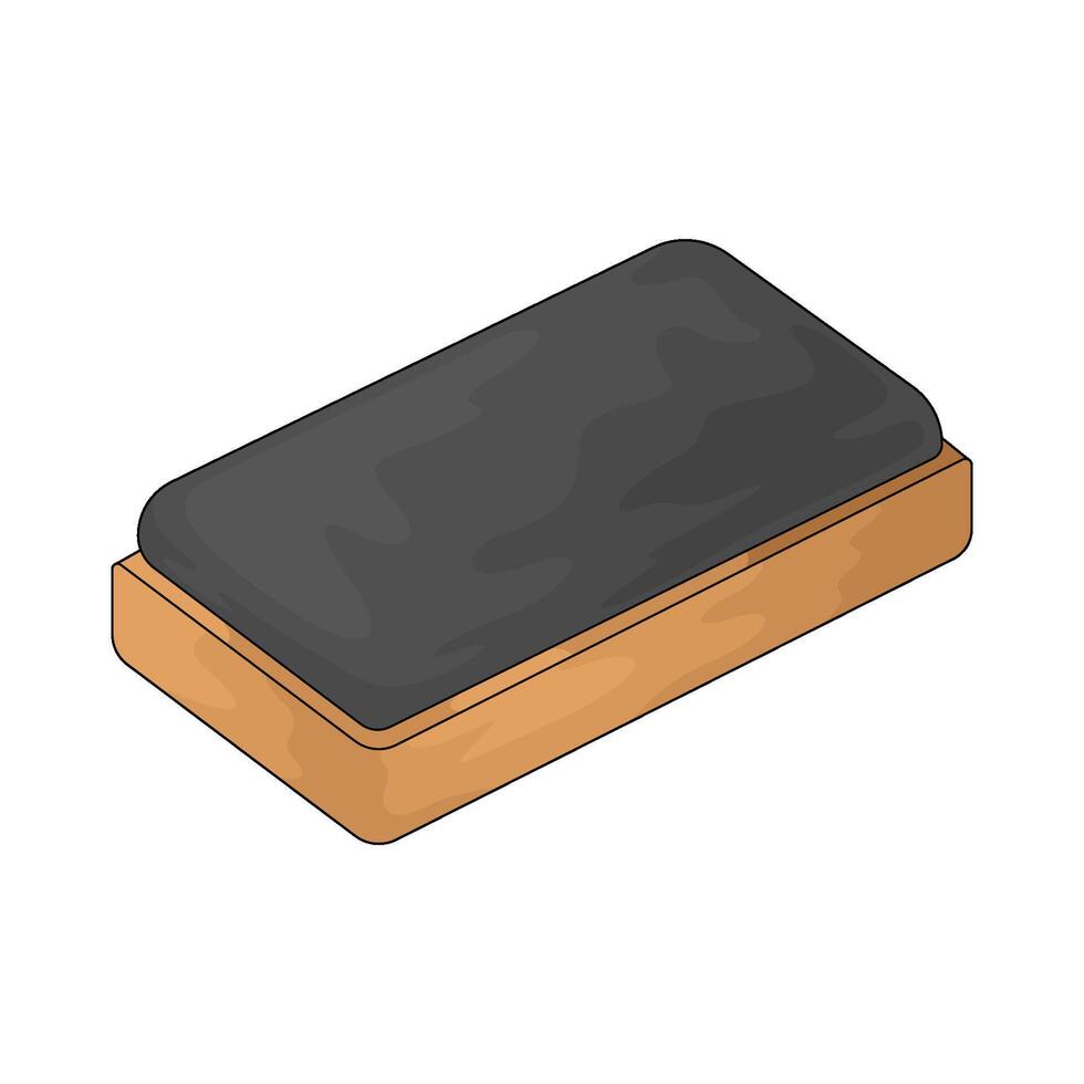 School blackboard eraser illustration vector