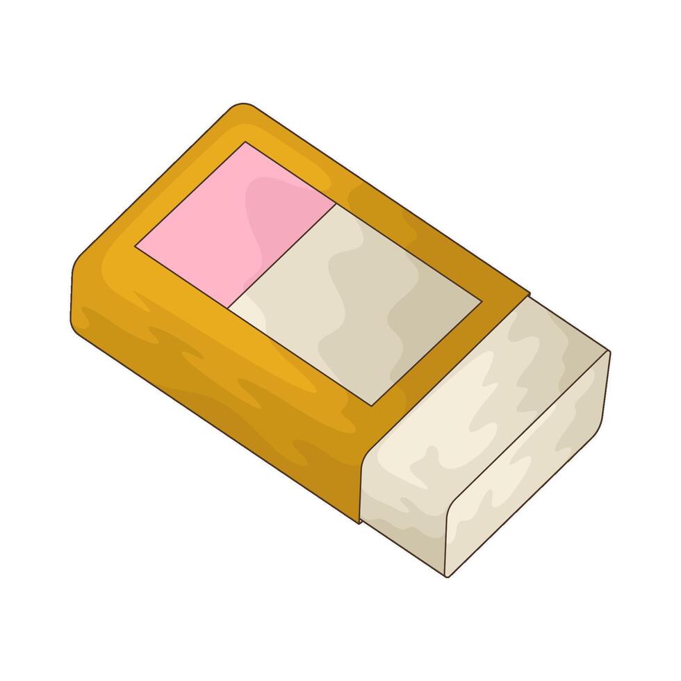 School eraser illustration vector