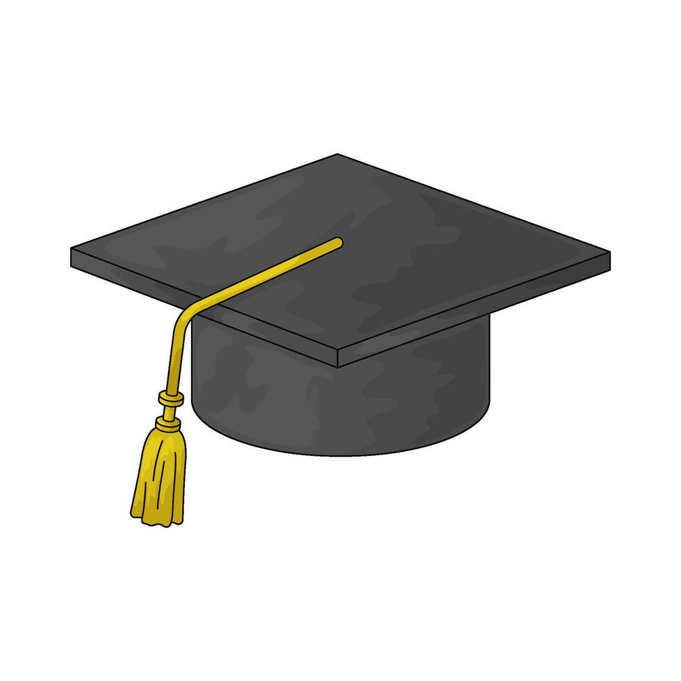 School graduation cap illustration vector
