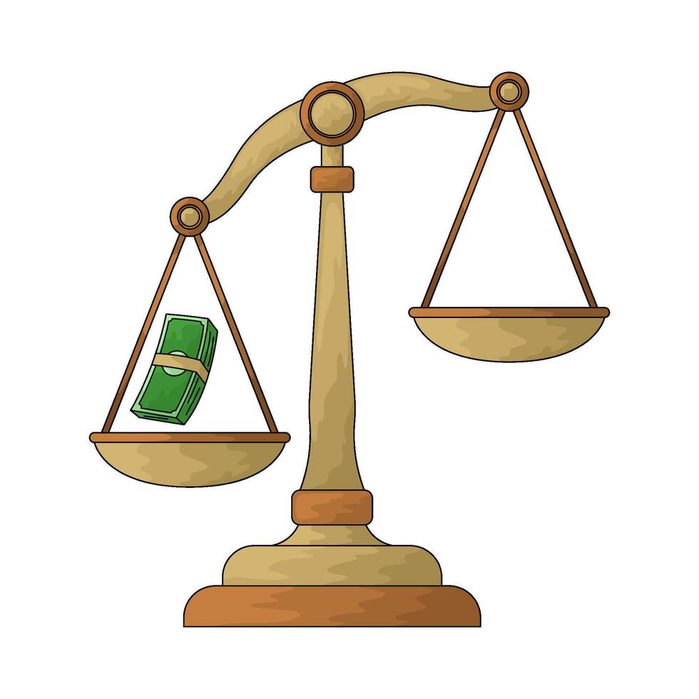scales that are not balanced vector