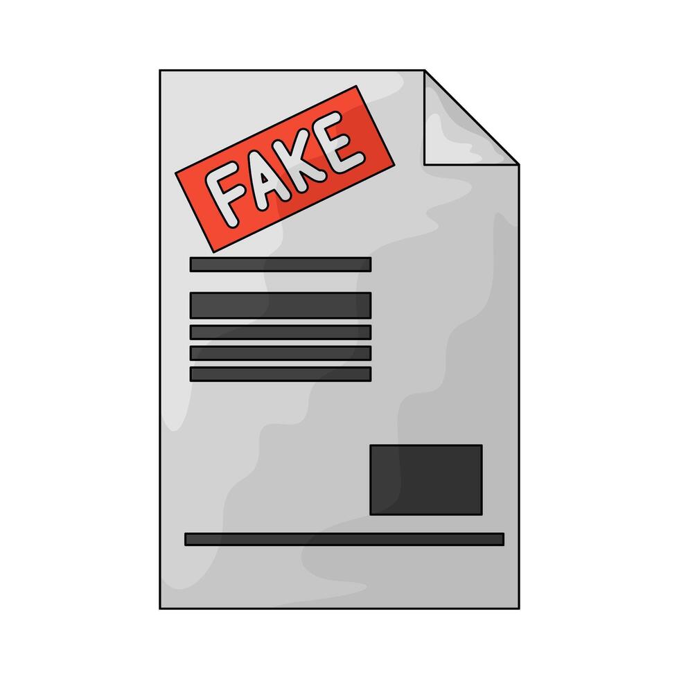 fake business document vector